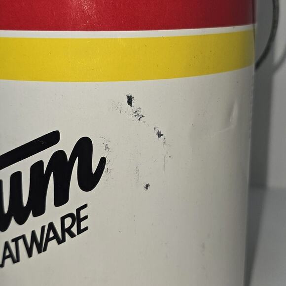 Vintage Stanley Roberts Spectrum Flatware Canister – Mid Century Modern Striped - Picture 9 of 14